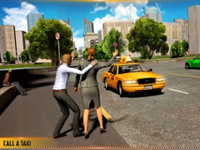 HQ Taxi Driving 3D Image