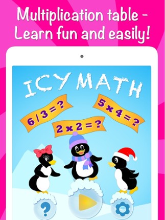 Icy Math Free - Multiplication times table for kids screenshot