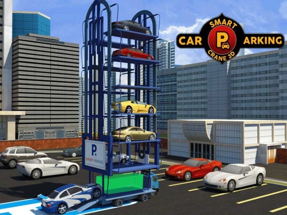 Multi Level Car Parking Crane Driving Simulator 3D screenshot