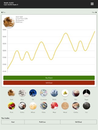 Virtual Investment Game screenshot