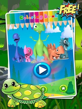 Animals Dino Coloring Book - Education Painting For Kids Toddlers And Preschoolers Kindergarten Learn Game screenshot