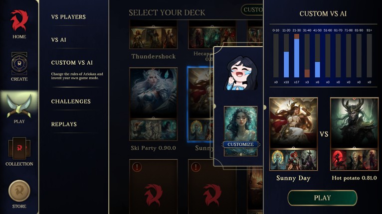 Ariokan - create your cards, break the Meta screenshot