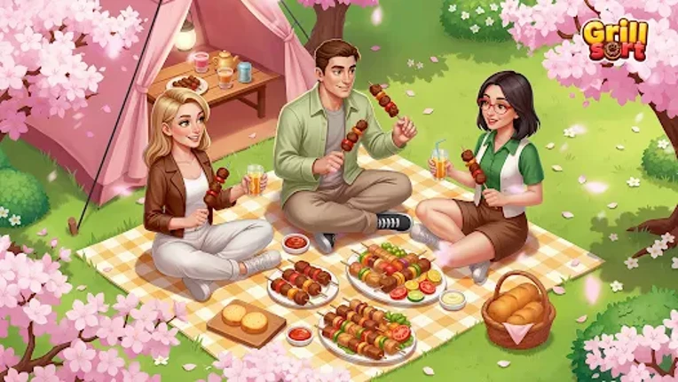 Grill Sort - Food Sort Games Image