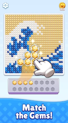 Sparkle Gem Color Puzzle Image