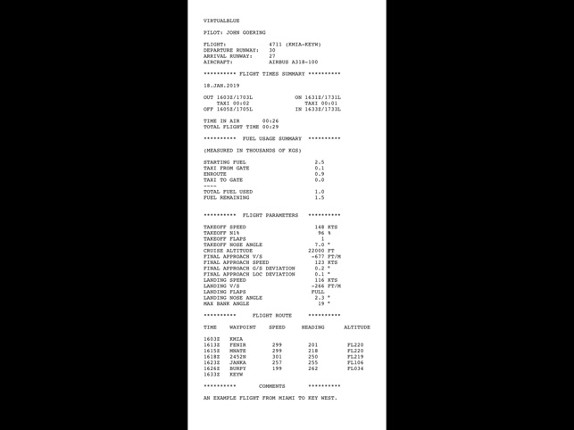 In-Flight Operations screenshot