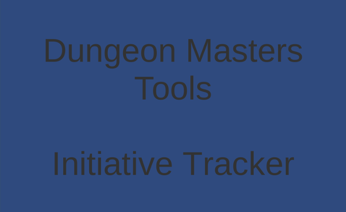 Initiative Tracker Game Cover