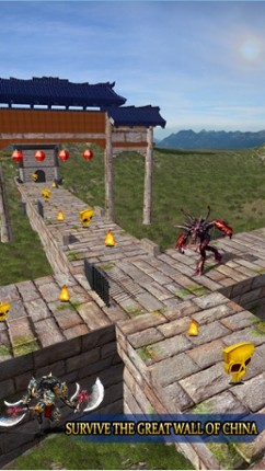 Monster Zigzag GO:Endless Runner on the China Wall screenshot