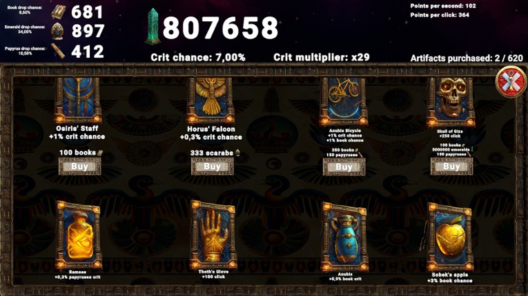 Pyramid Clicker screenshot
