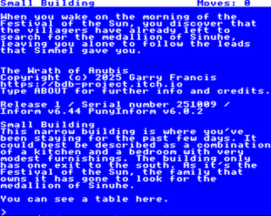 The Wrath of Anubis screenshot