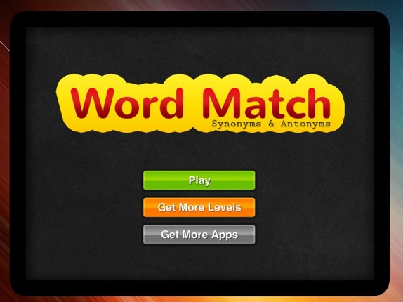 Word Match Synonyms &amp; Antonyms Image