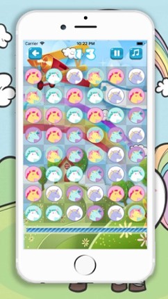 Cute Little Unicorn Match3 Image