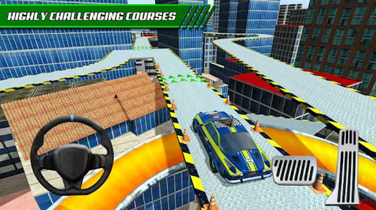 Roof Jumping Car Parking Games Image
