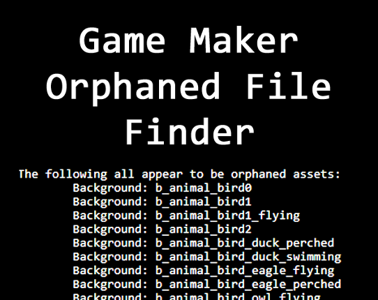 Game Maker Orphaned File Finder Game Cover