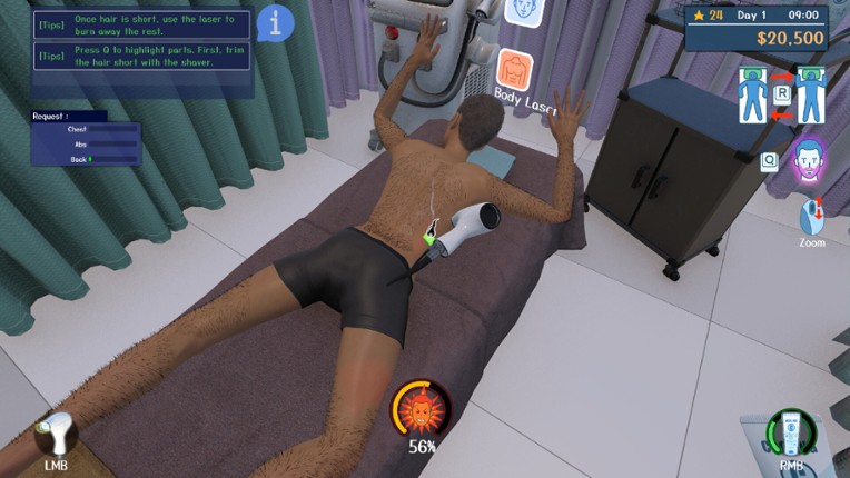 Hair Removal Salon Simulator screenshot
