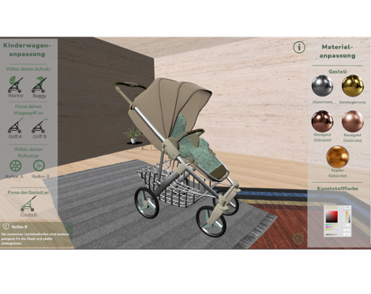 Kinderwagen-Konfigurator (Realtime 3D) Image