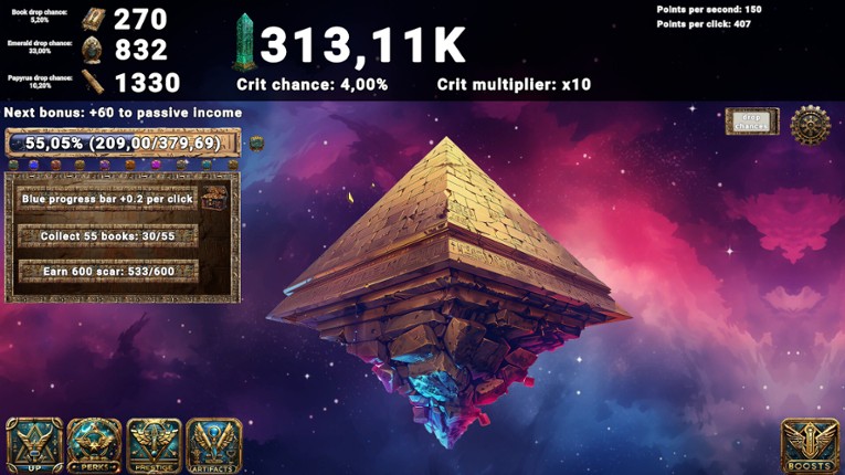 Pyramid Clicker screenshot