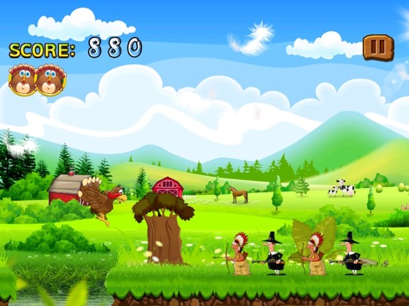 Turkey Run : Turbo Tom's Running from Pilgrim &amp; Indian Friends screenshot