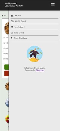 Virtual Investment Game screenshot