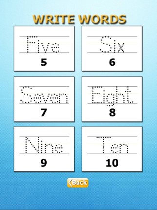 Write English Words HD: Learn to write from A-Z and number from 1-10, free games for children screenshot