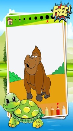 Animals Dino Coloring Book - Education Painting For Kids Toddlers And Preschoolers Kindergarten Learn Game screenshot