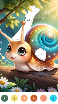 Fairytale Color by number game screenshot