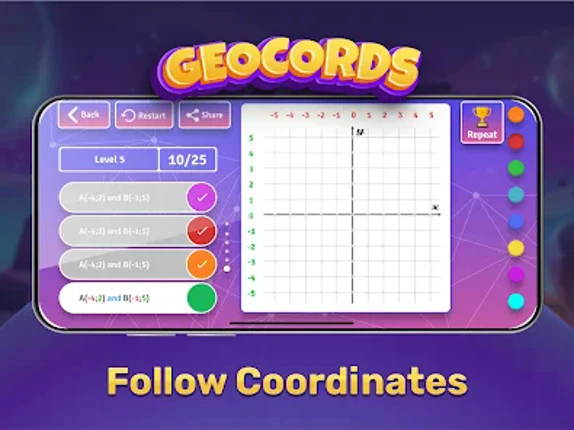 GeoBoard coordinates cartesian Image