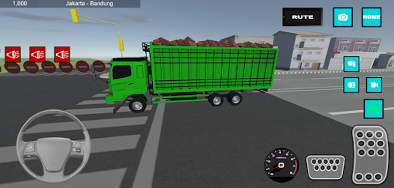 Truck Muat Sawit Tumpah Image