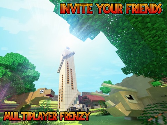 Jurassic Craft Dino Hunter - Tuvok Multiplayer With Mine Mini Skins for MC Pocket Remastered Edition Image