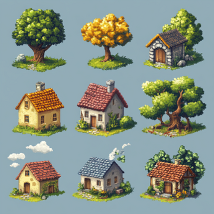 MULTIPLE ASSETS PACK PIXEL ART SHEETS GAME screenshot