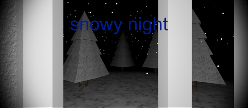 snowy night Image