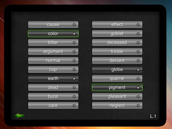 Word Match Synonyms &amp; Antonyms screenshot