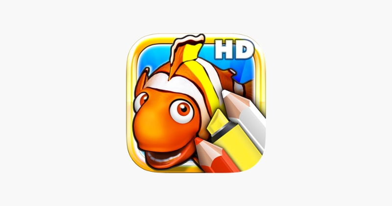 Coloring books for toddlers HD - Colorize ocean animals and fish Image
