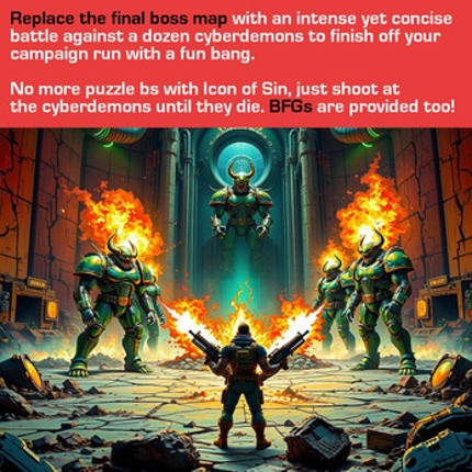 Doom 2 Final Boss Battle Replacement Maps screenshot