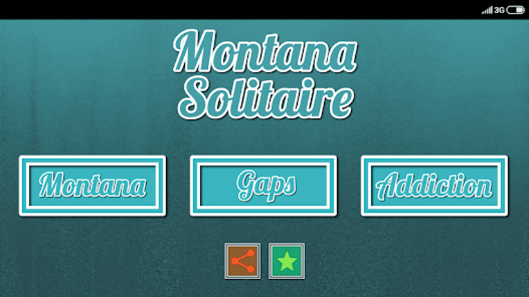 Montana Solitaire screenshot