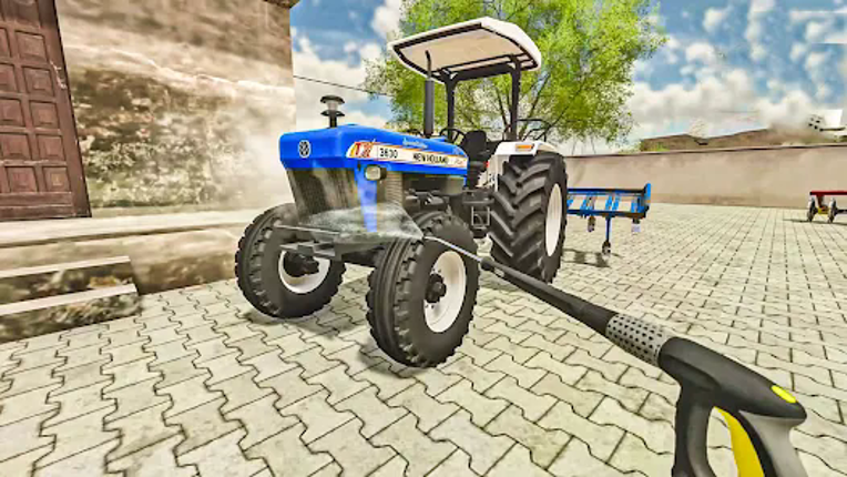 US Tractor Farming: Tractor 3D Image