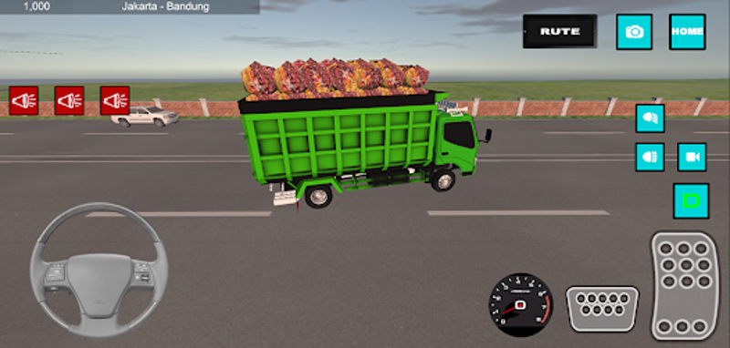 Truck Muat Sawit Tumpah Image