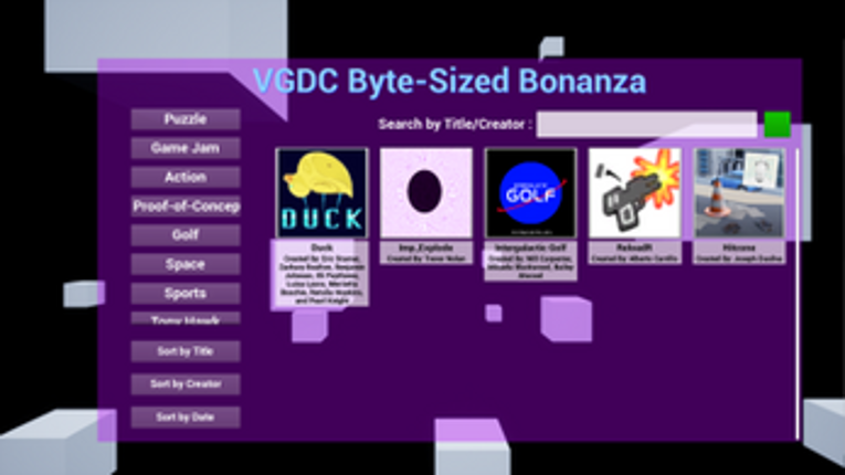 VGDC Byte-Sized Bonanza screenshot