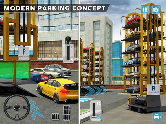 Multi Level Car Parking Crane Driving Simulator 3D Image