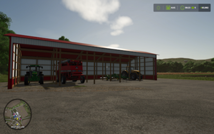 30x80 Three Sided Shed screenshot
