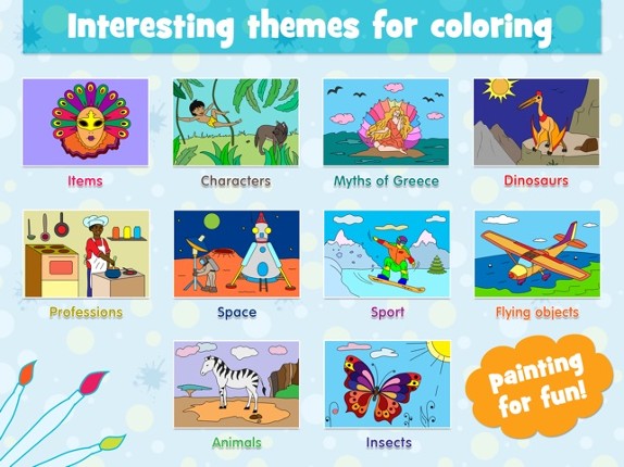 Coloring book for boys & girls. Coloring pages screenshot