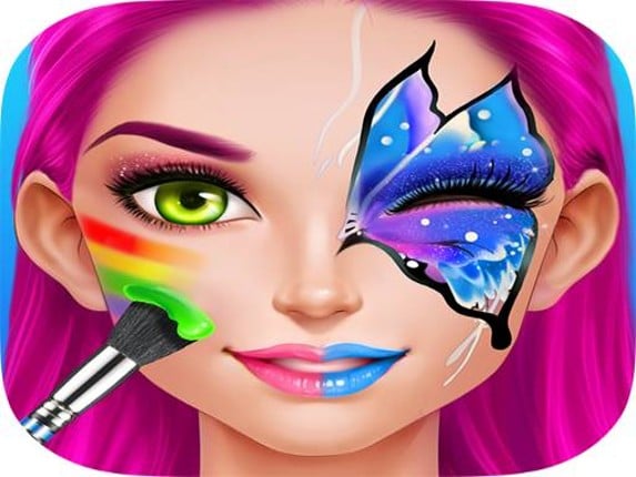 Face Paint Costume Party Girls Salon Game Cover