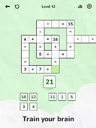 Math Crossword — Number puzzle screenshot