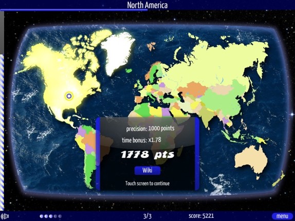 Speed Geography Lite screenshot