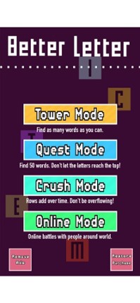 Better Letter word puzzle game screenshot
