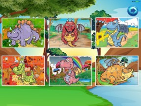 Dinosaur Jigsaw Puzzle for Kid Learning Games Image