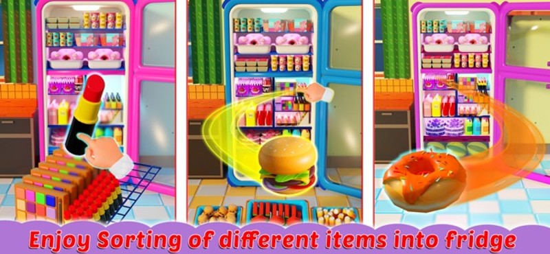 Fridge Organizer 3D Game screenshot