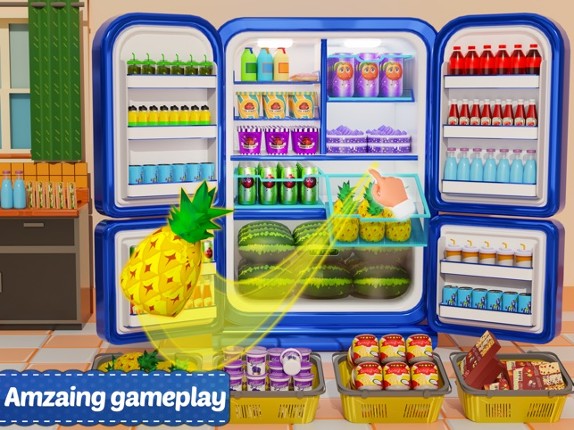 Fridge Organizer 3D Game screenshot