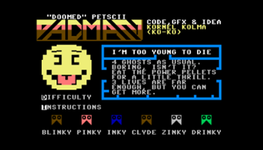 Doomed 'PETSCII' Pacman - Commander X16 Version Image