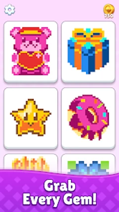 Sparkle Gem Color Puzzle Image