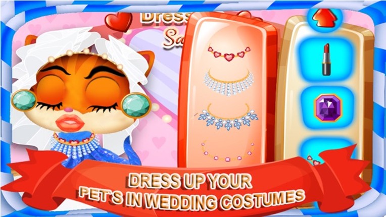 My Pets Wedding Salon Dressup - A virtual furry kitty & fluffy puppy marriage makeover game screenshot